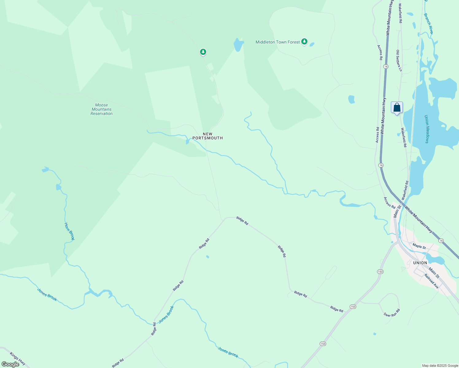 map of restaurants, bars, coffee shops, grocery stores, and more near 62 New Portsmouth Road in Middleton