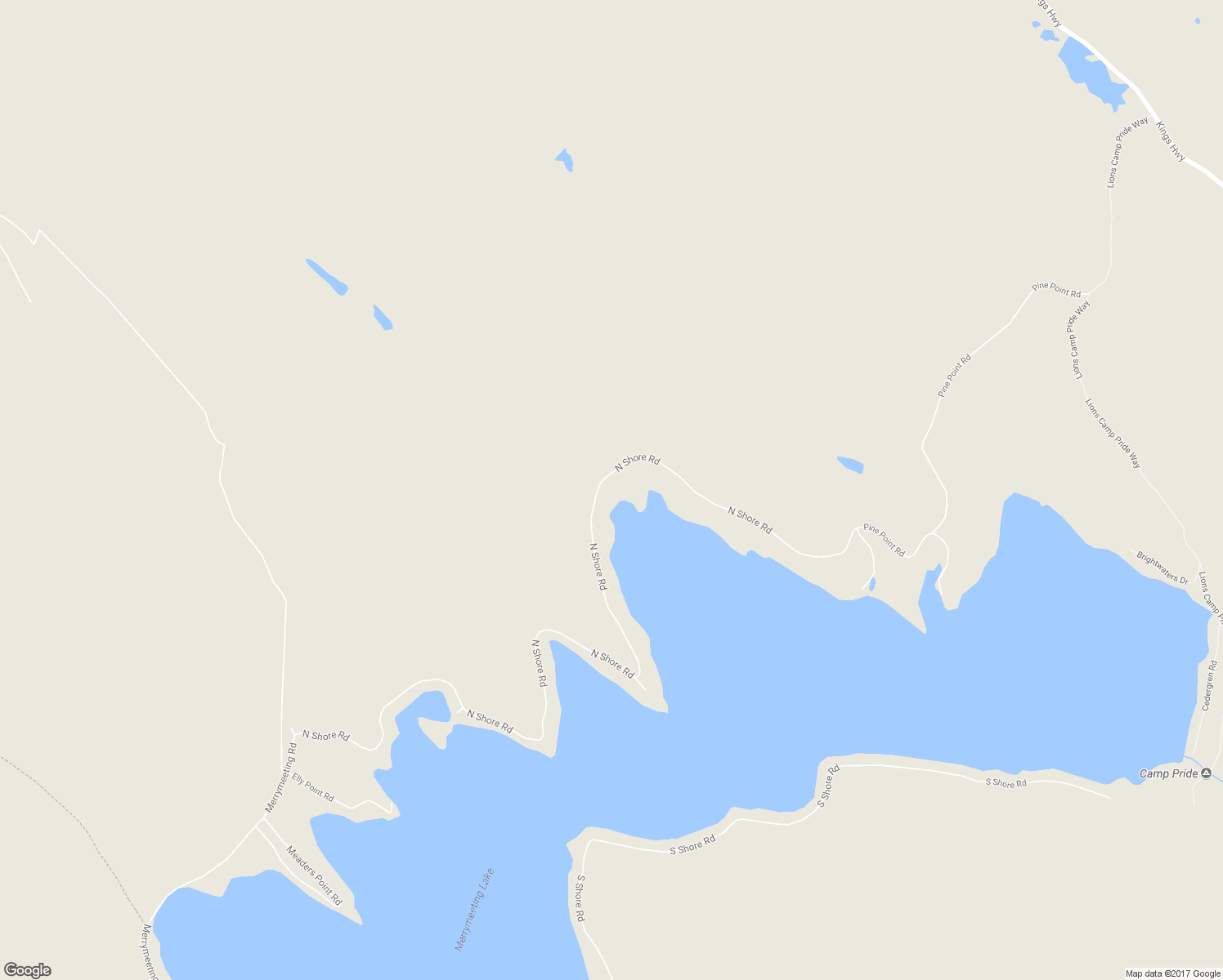 map of restaurants, bars, coffee shops, grocery stores, and more near 205 North Shore Road in New Durham