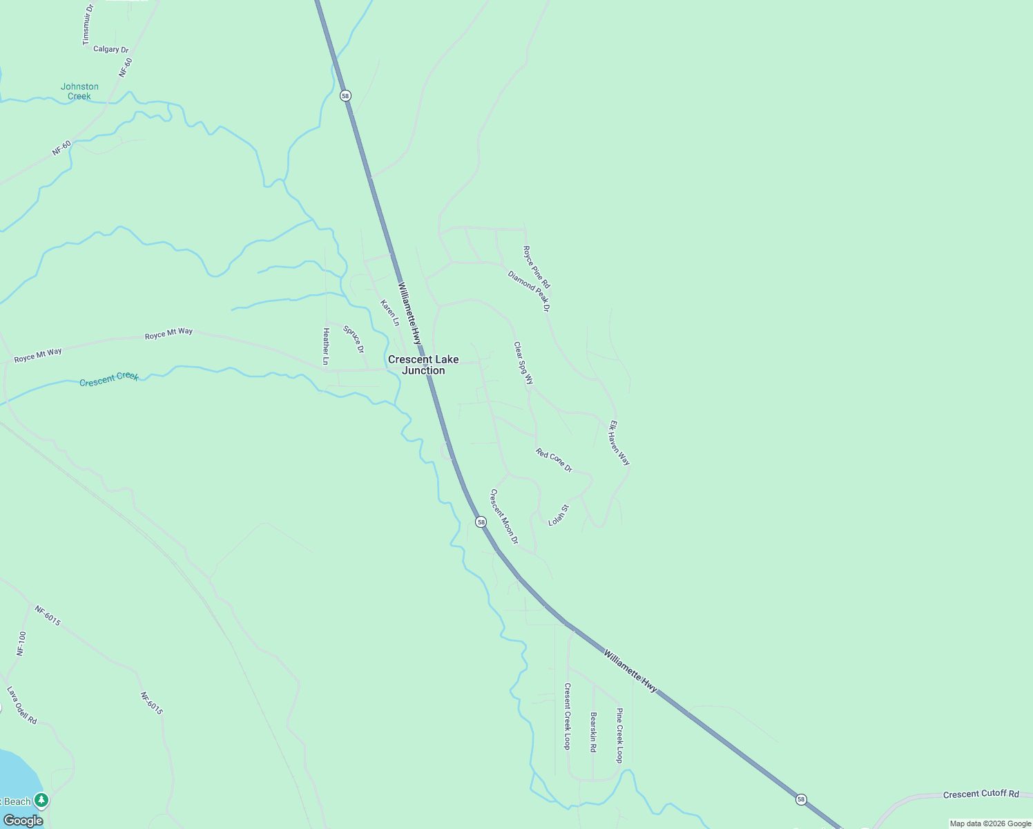 map of restaurants, bars, coffee shops, grocery stores, and more near 19022 Alpine Breeze Way in Crescent
