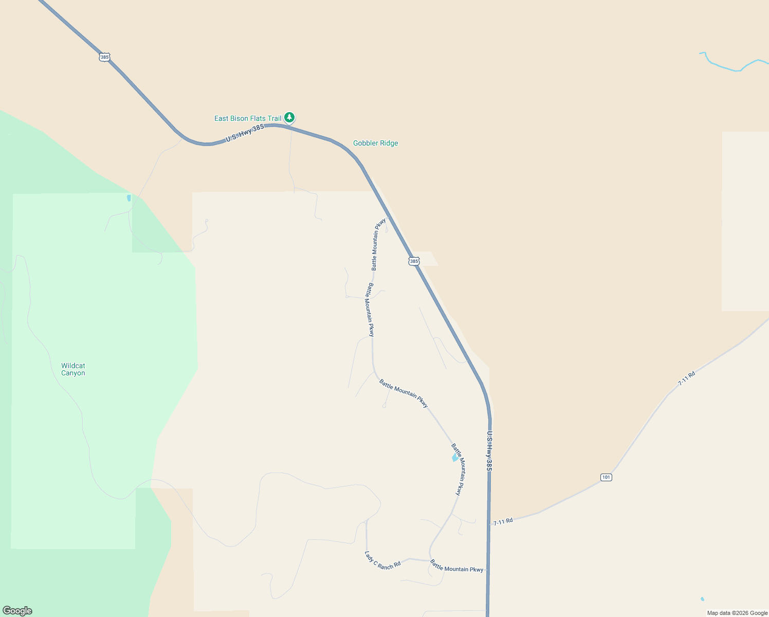 map of restaurants, bars, coffee shops, grocery stores, and more near 26878 Battle Mountain Parkway in Hot Springs