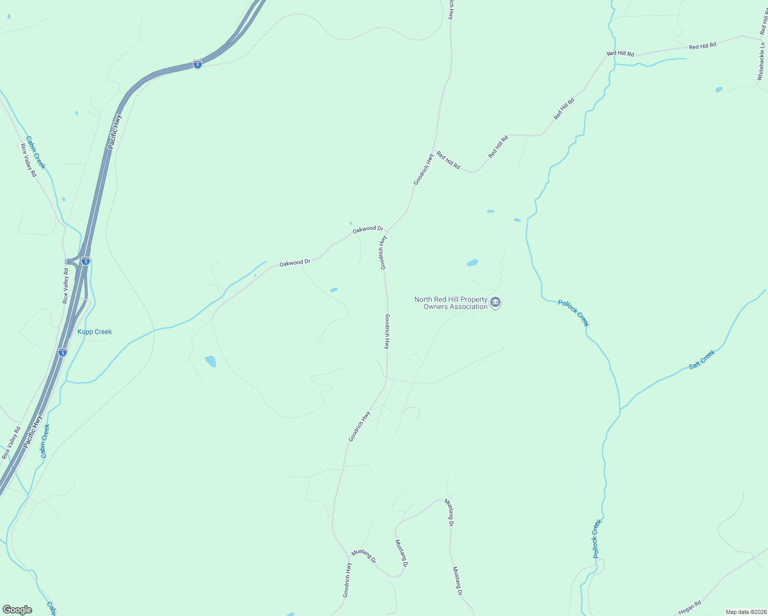 map of restaurants, bars, coffee shops, grocery stores, and more near 5290 Goodrich Highway in Oakland