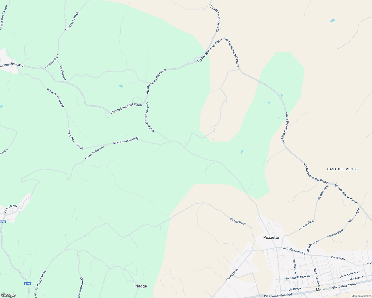 map of restaurants, bars, coffee shops, grocery stores, and more near 1 Contrada Coste in Provincia di Ancona