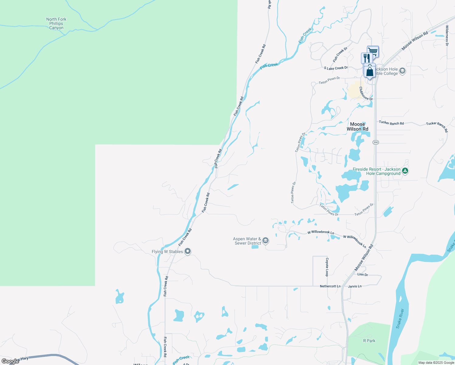 map of restaurants, bars, coffee shops, grocery stores, and more near 5000 Beaver Pond Rd in Wilson