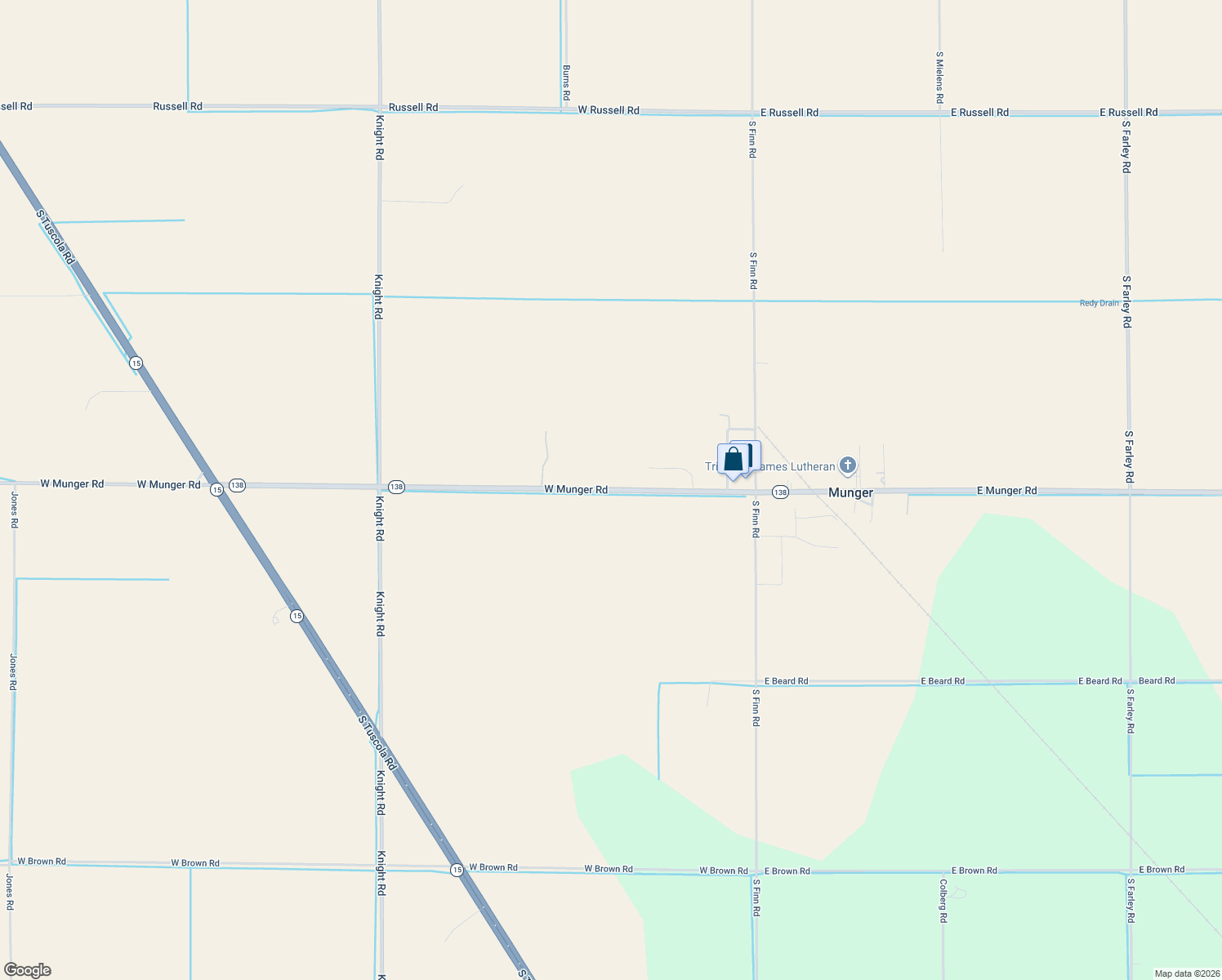 map of restaurants, bars, coffee shops, grocery stores, and more near 193 West Munger Road in Munger