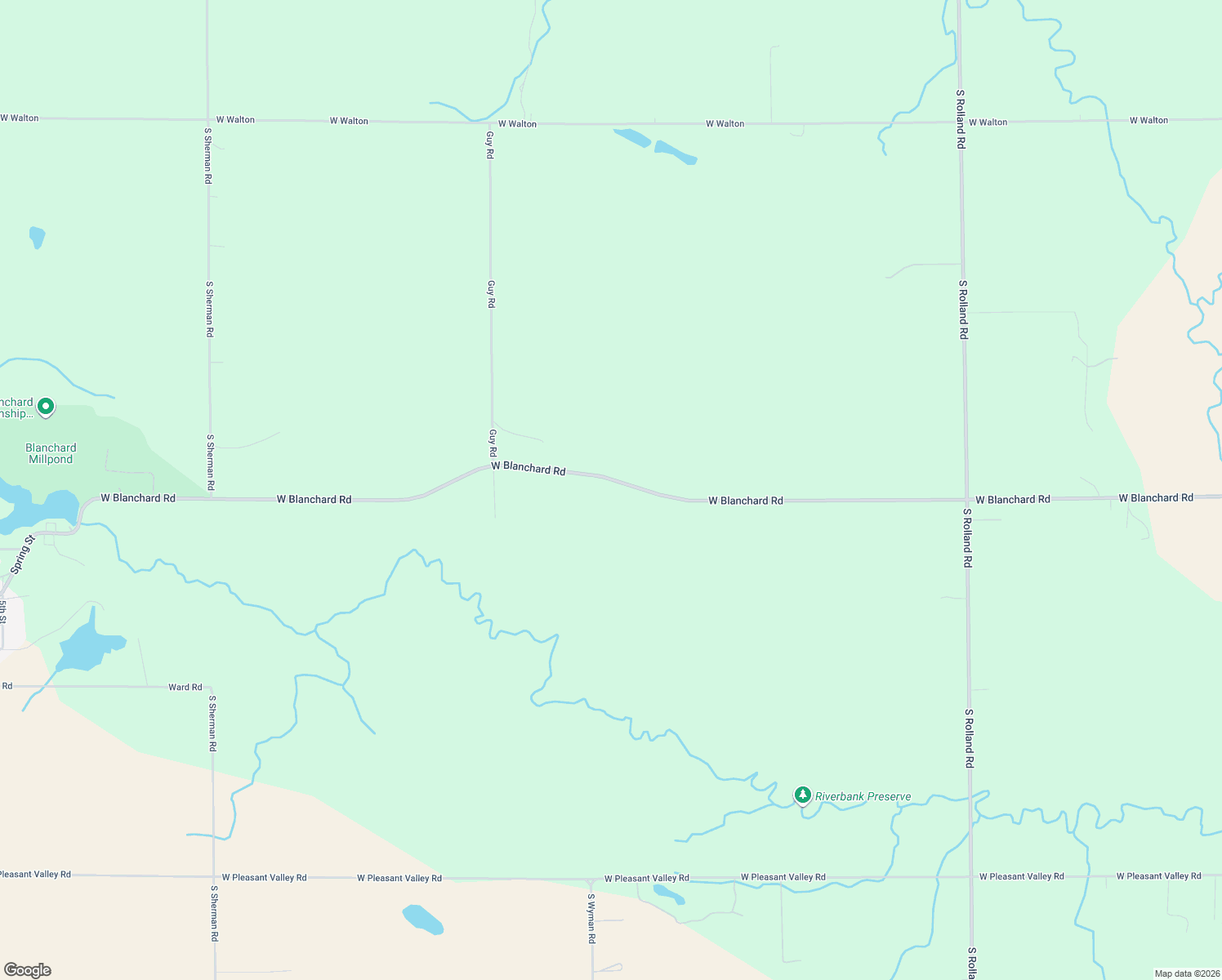 map of restaurants, bars, coffee shops, grocery stores, and more near 9001-9753 West Blanchard Road in Isabella