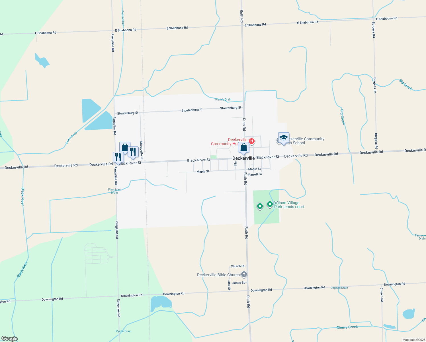 2384 Maple Street, Deckerville MI Walk Score