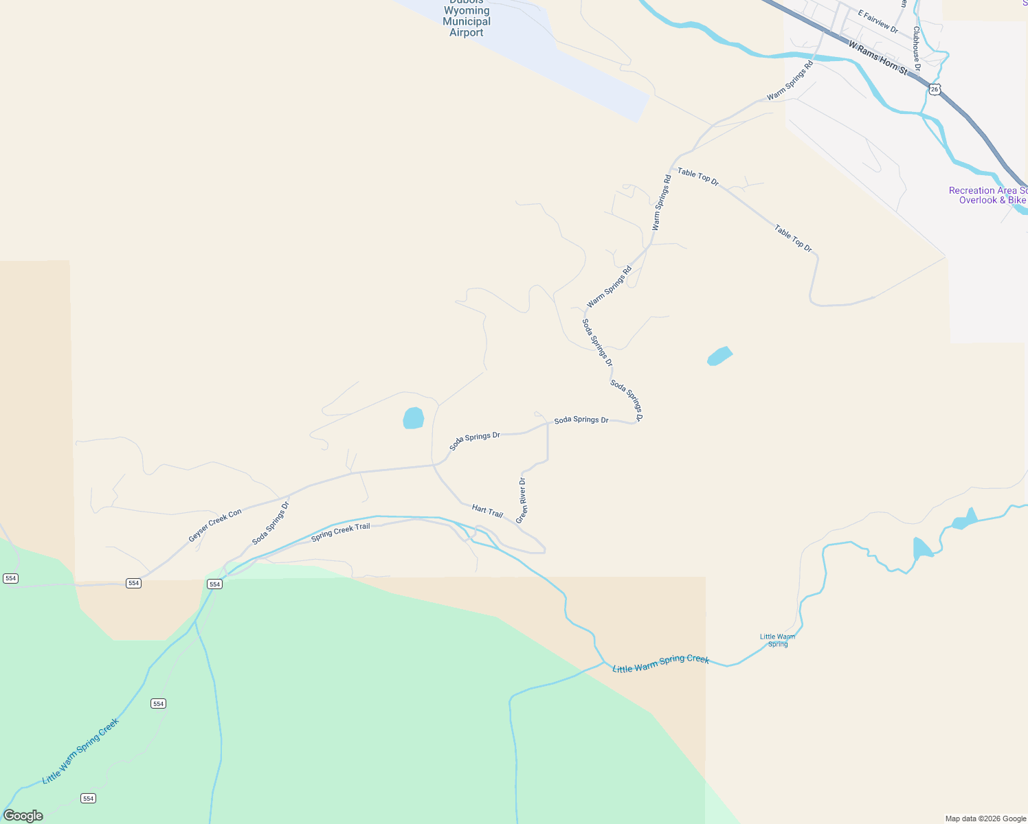 map of restaurants, bars, coffee shops, grocery stores, and more near 133 Soda Springs Drive in Dubois