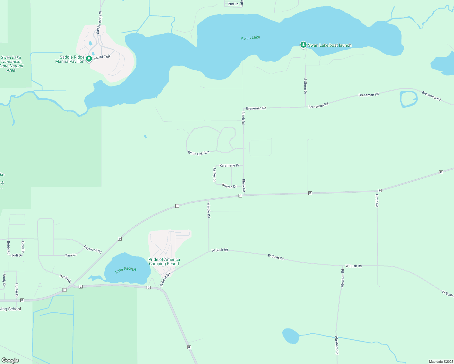 map of restaurants, bars, coffee shops, grocery stores, and more near N7045 Wind Mariah Way in Pardeeville