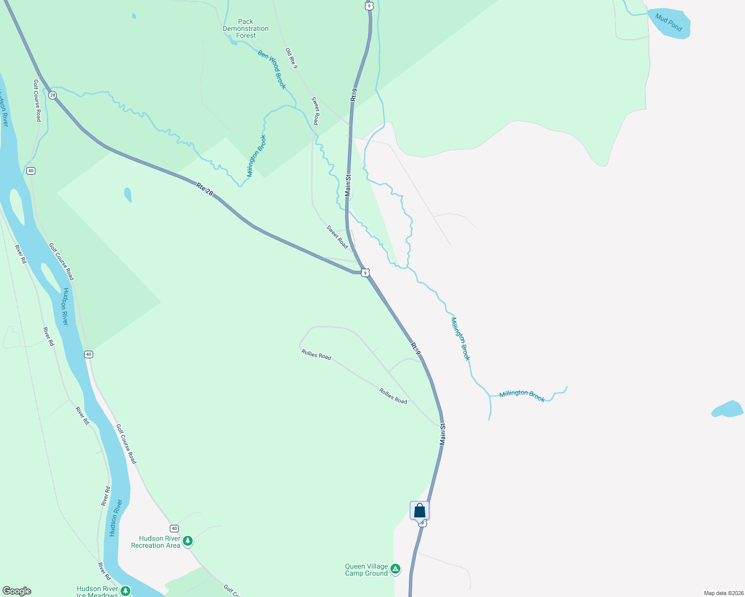 map of restaurants, bars, coffee shops, grocery stores, and more near 4487 State Route 9 in Warrensburg