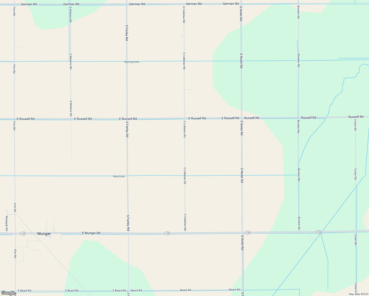 map of restaurants, bars, coffee shops, grocery stores, and more near 1128 South Callahan Road in Munger