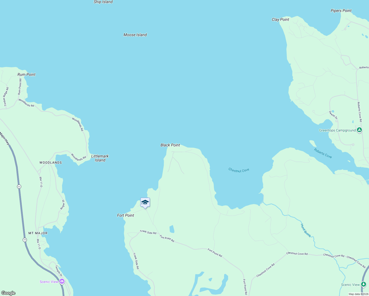 map of restaurants, bars, coffee shops, grocery stores, and more near 218 Black Point Road in Alton
