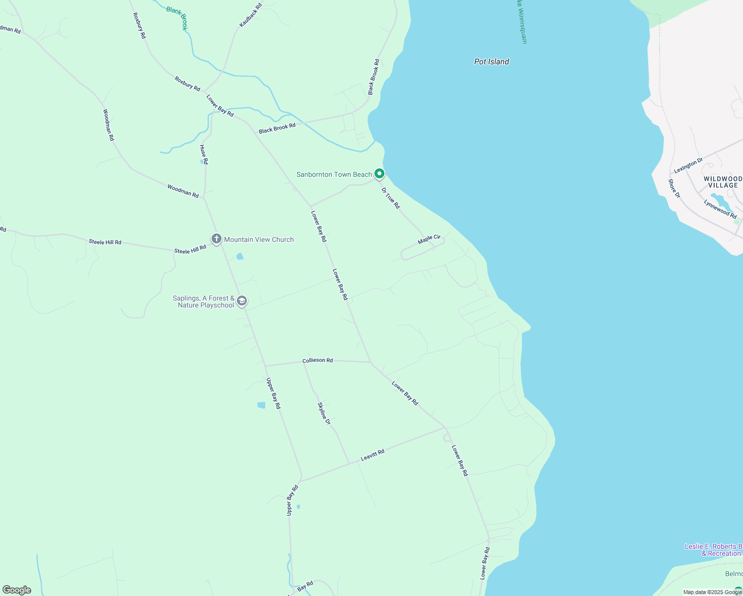 map of restaurants, bars, coffee shops, grocery stores, and more near 35 Gray Road in Sanbornton