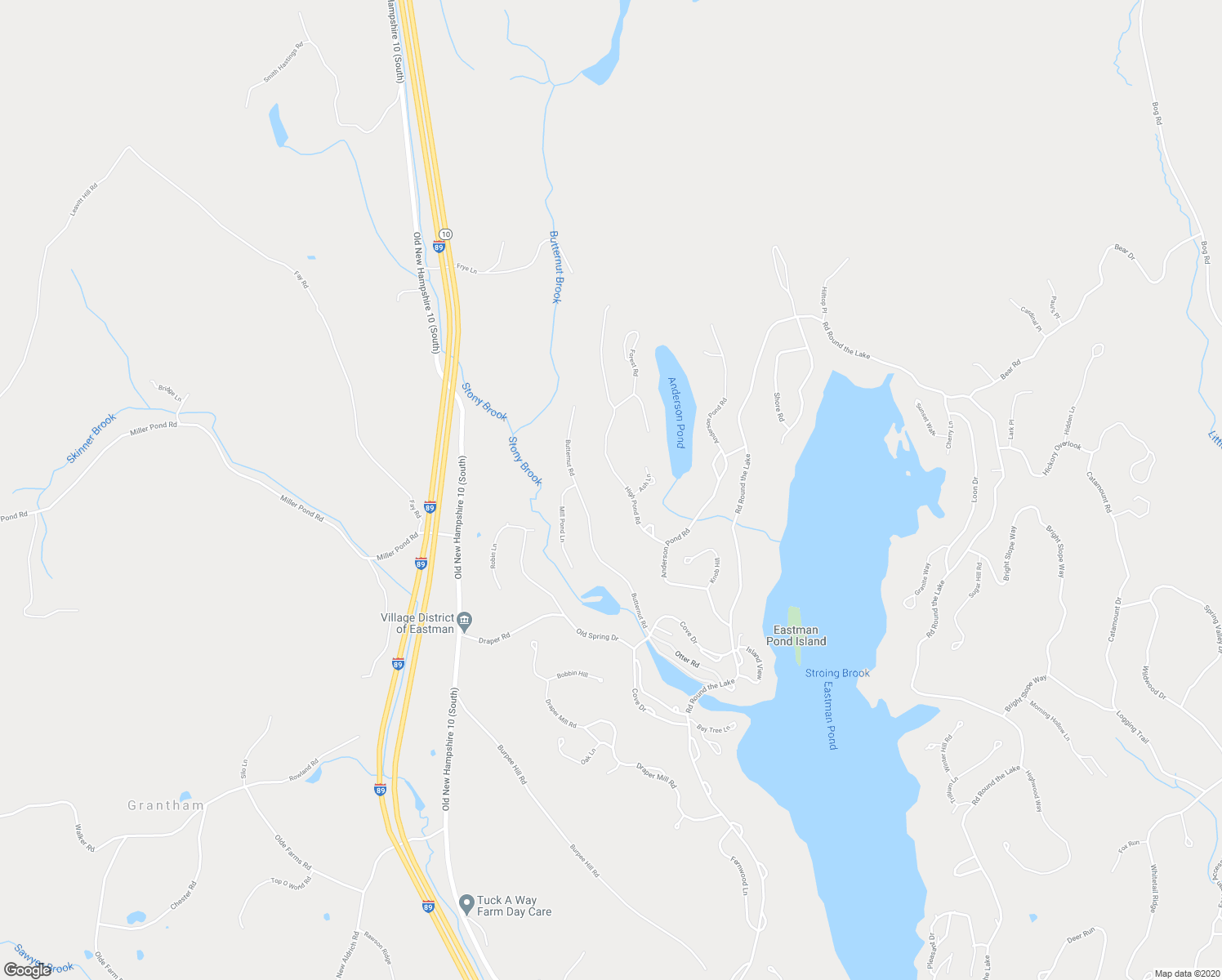 map of restaurants, bars, coffee shops, grocery stores, and more near 21 High Pond Road in Grantham