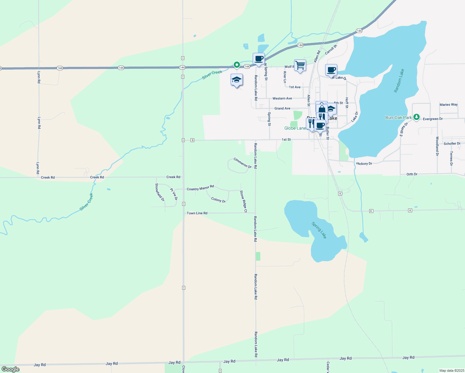 W5558 Country Manor Road, Random Lake WI Walk Score