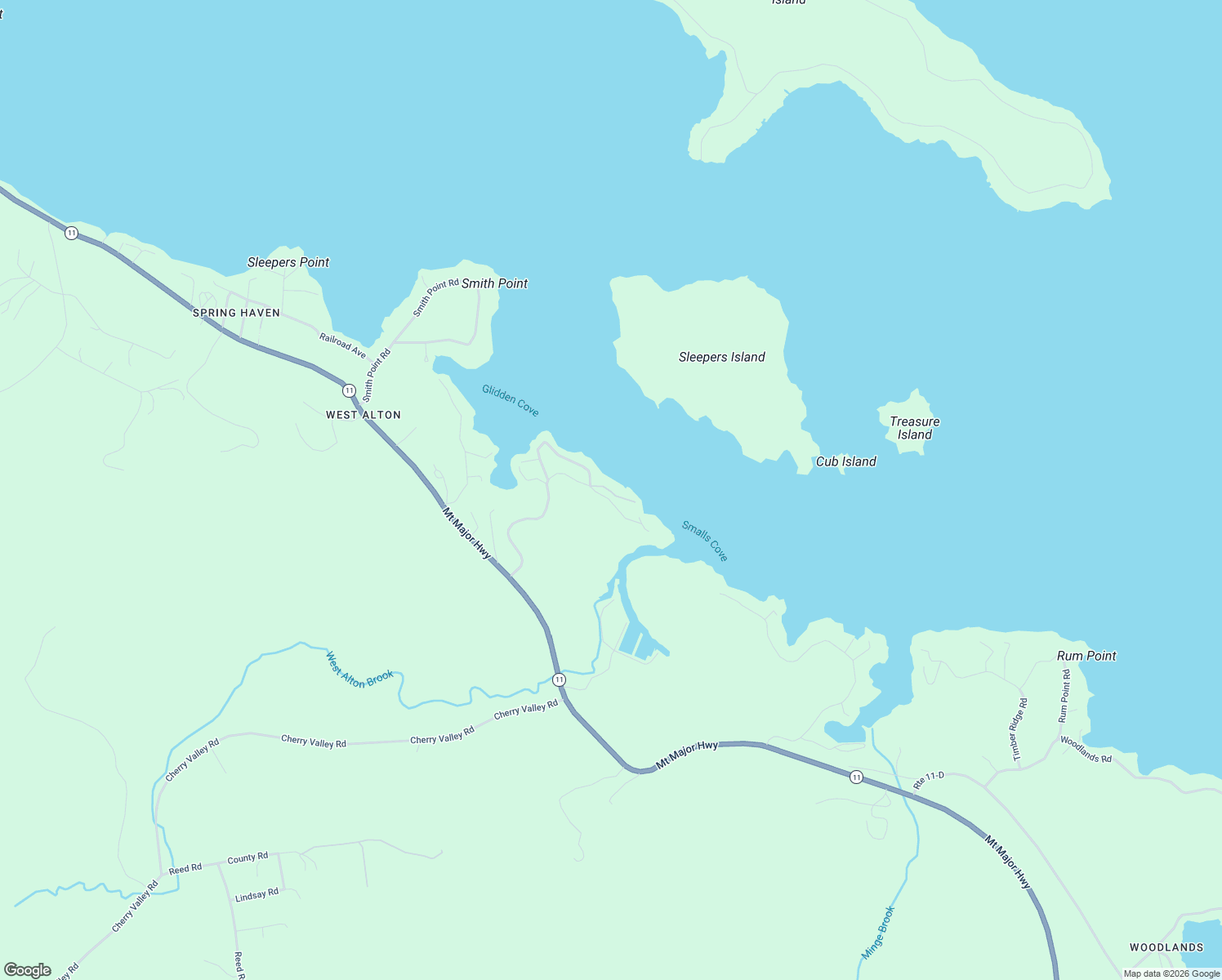 map of restaurants, bars, coffee shops, grocery stores, and more near 27 Lamprey Ledge Road in Alton