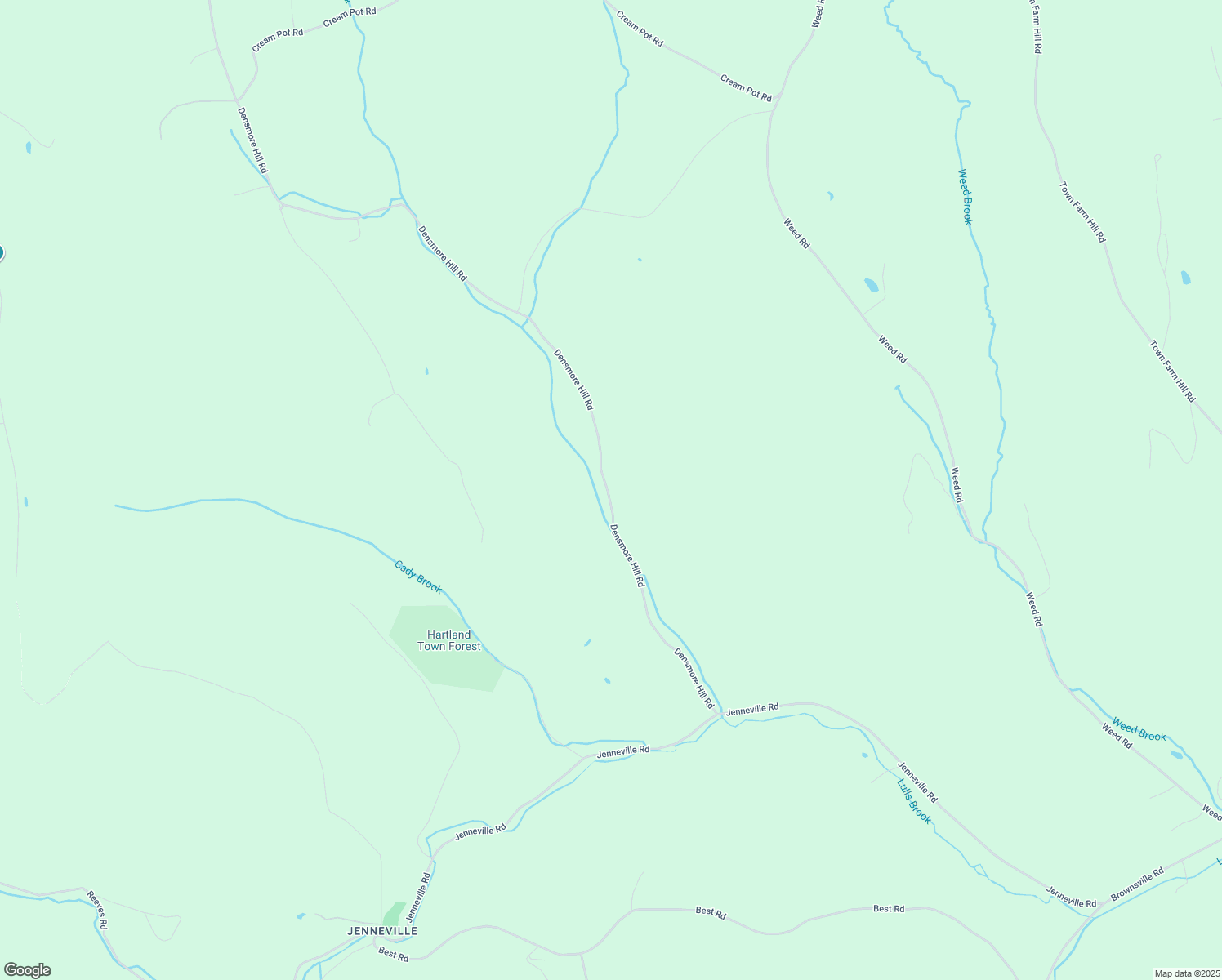 map of restaurants, bars, coffee shops, grocery stores, and more near 268 Densmore Hill in Woodstock