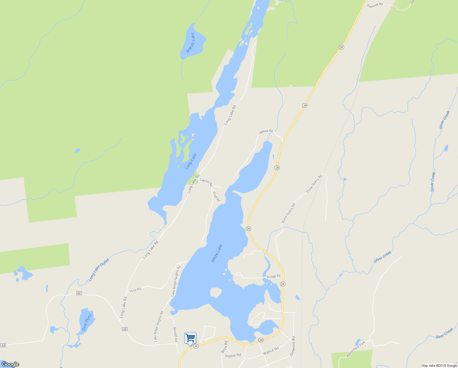 map of restaurants, bars, coffee shops, grocery stores, and more near 8033 Capron Rd in Woodgate