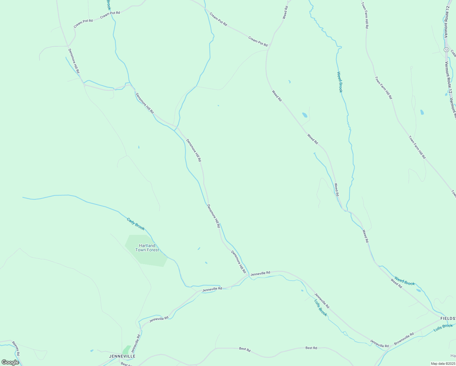 map of restaurants, bars, coffee shops, grocery stores, and more near 268 Densmore Hill in Woodstock