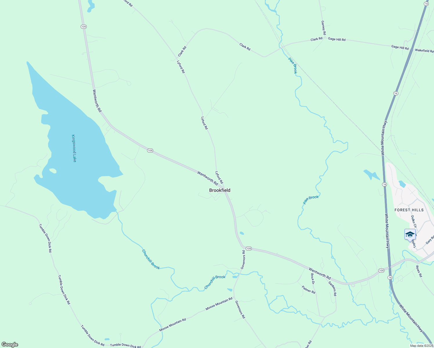 map of restaurants, bars, coffee shops, grocery stores, and more near 75 Lyford Road in Brookfield