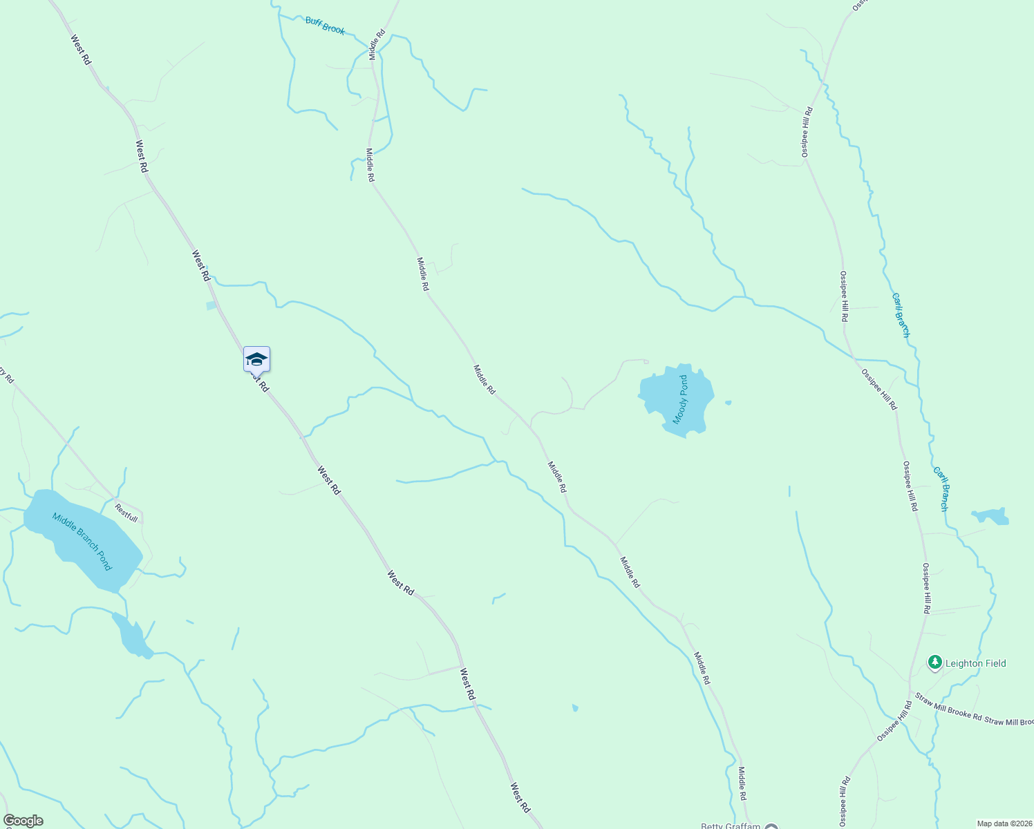 map of restaurants, bars, coffee shops, grocery stores, and more near 14 Wilkins Way in Waterboro