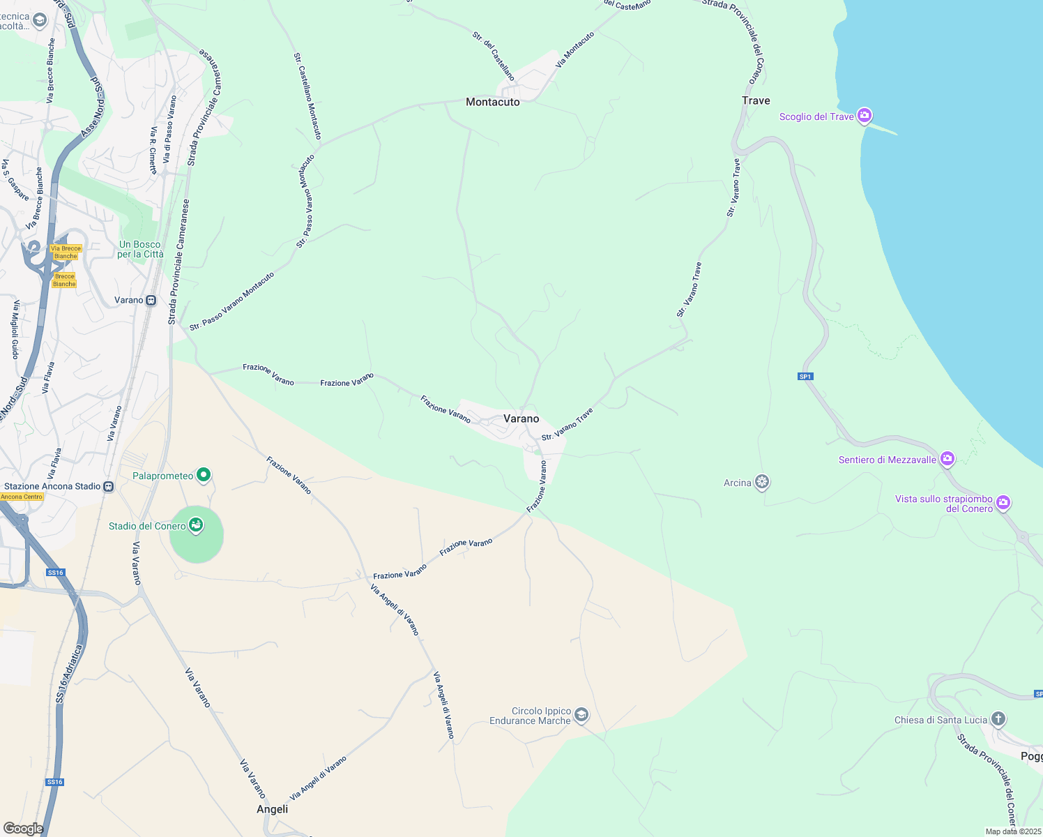 map of restaurants, bars, coffee shops, grocery stores, and more near in Varano