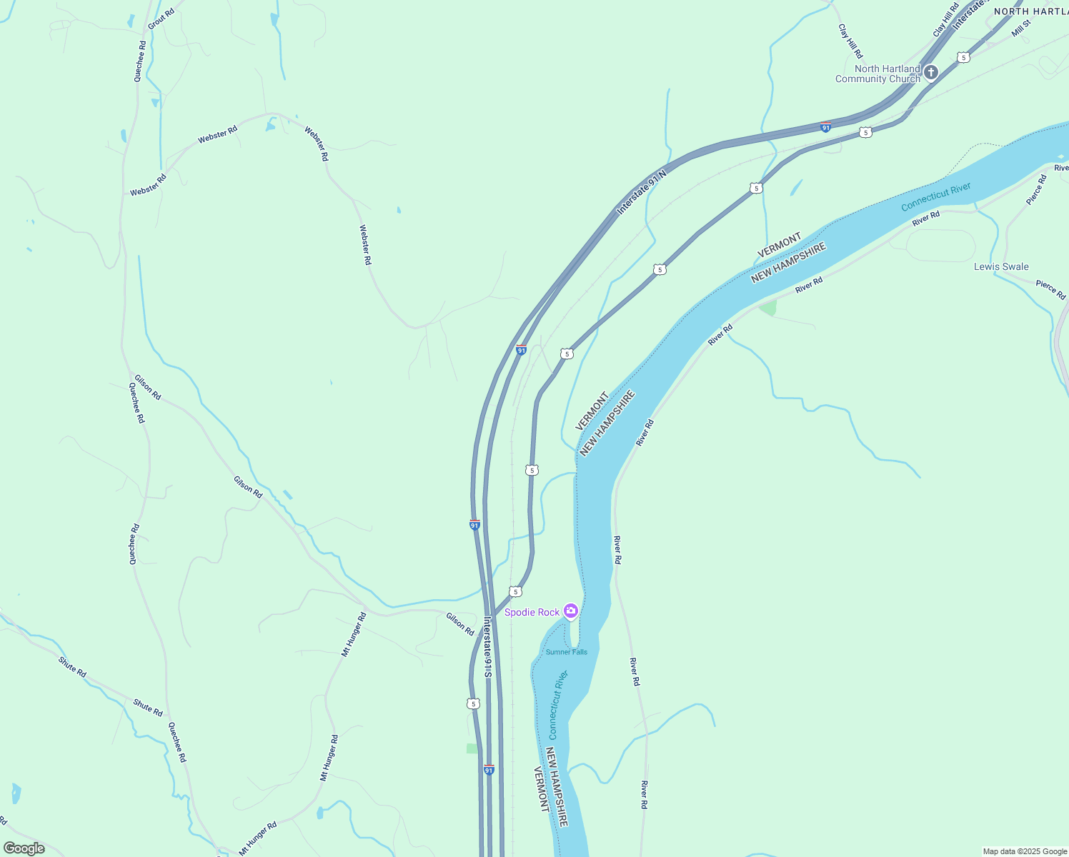 map of restaurants, bars, coffee shops, grocery stores, and more near 429 U.S. 5 in Hartland