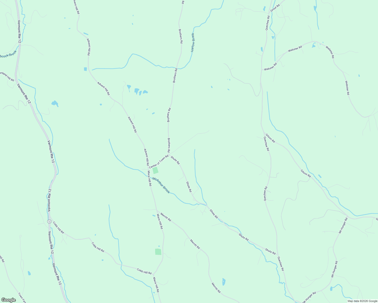 map of restaurants, bars, coffee shops, grocery stores, and more near 36 Center of Town Road in Hartland