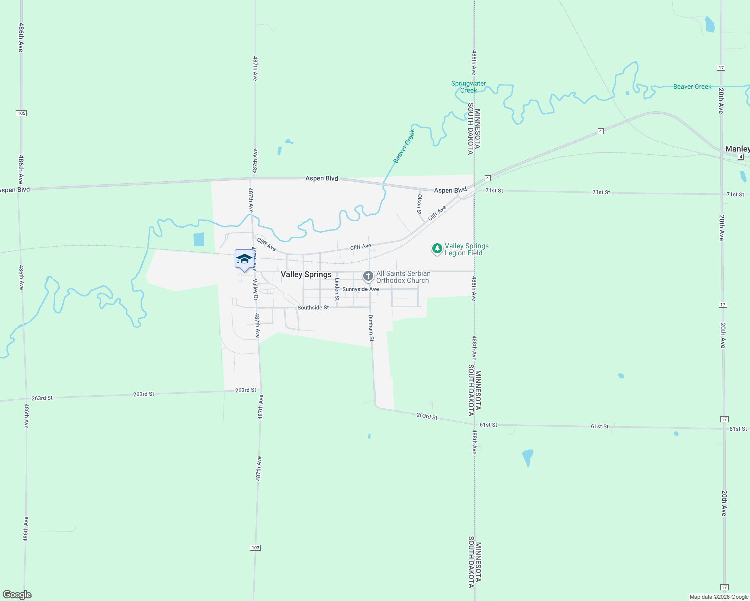 map of restaurants, bars, coffee shops, grocery stores, and more near 406 Dunham Street in Valley Springs