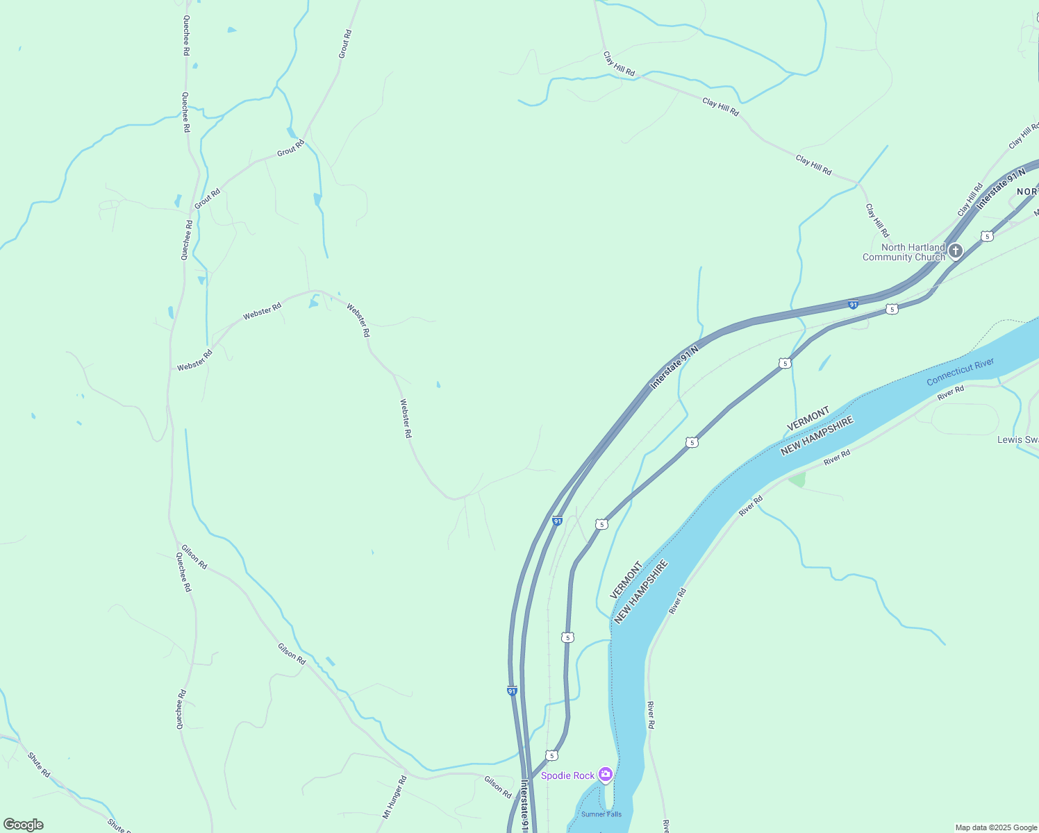 map of restaurants, bars, coffee shops, grocery stores, and more near 178 Webster Road in Hartland