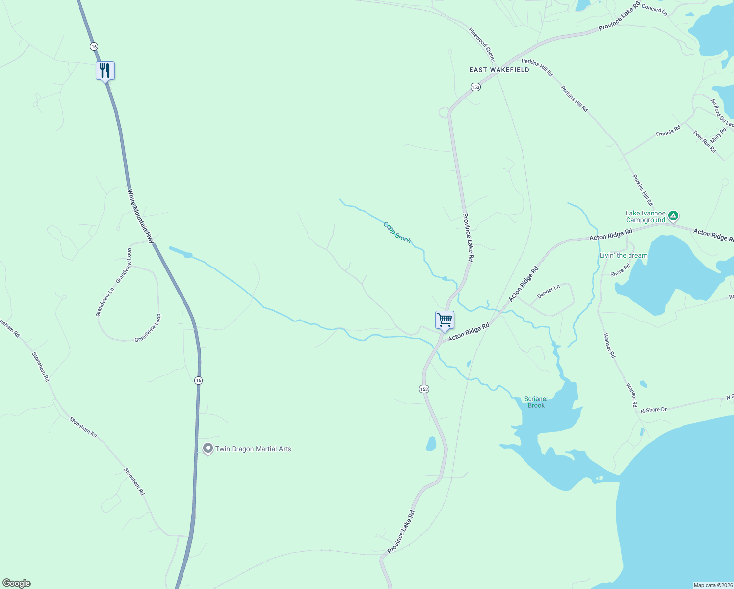 map of restaurants, bars, coffee shops, grocery stores, and more near Scribner Hill Exd in Wakefield