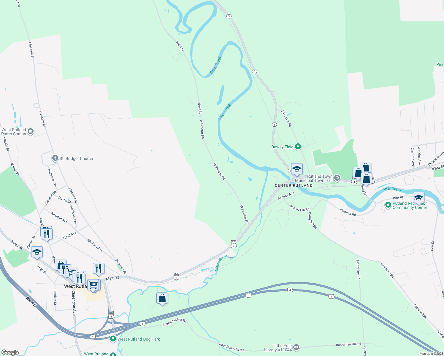 3458 West Proctor Road, Proctor VT Walk Score