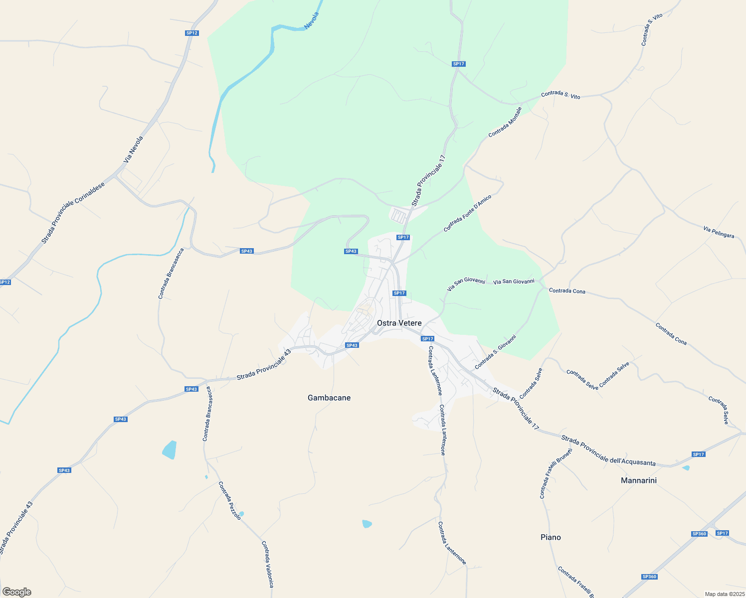 map of restaurants, bars, coffee shops, grocery stores, and more near 12/B Borgo Cavour in Ostra Vetere