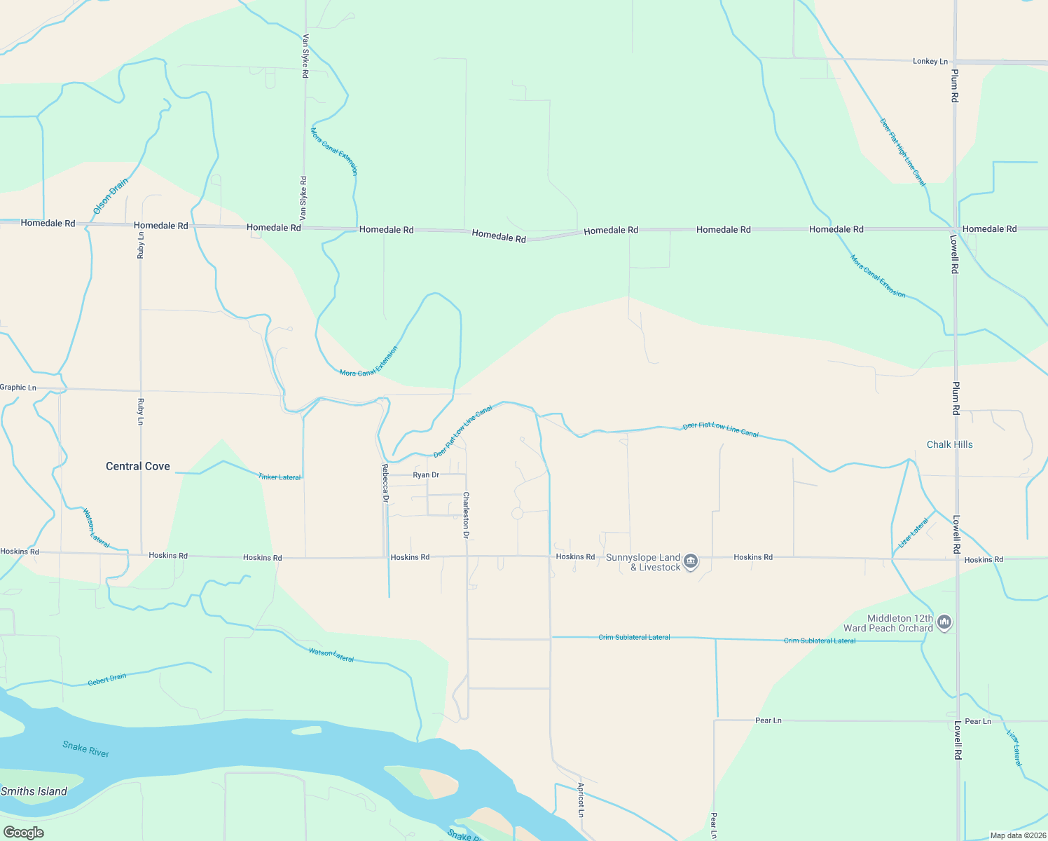 map of restaurants, bars, coffee shops, grocery stores, and more near 16368 Brunello Court in Caldwell
