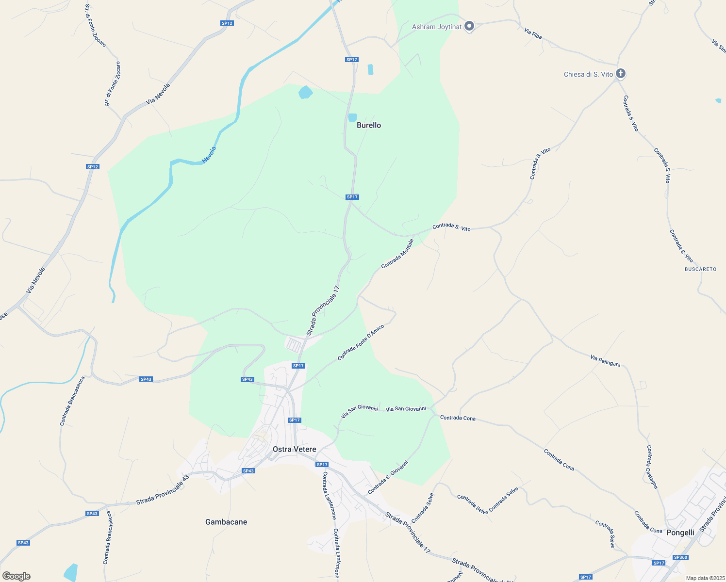 map of restaurants, bars, coffee shops, grocery stores, and more near 1 Contrada Fonte D'Amico in Provincia di Ancona
