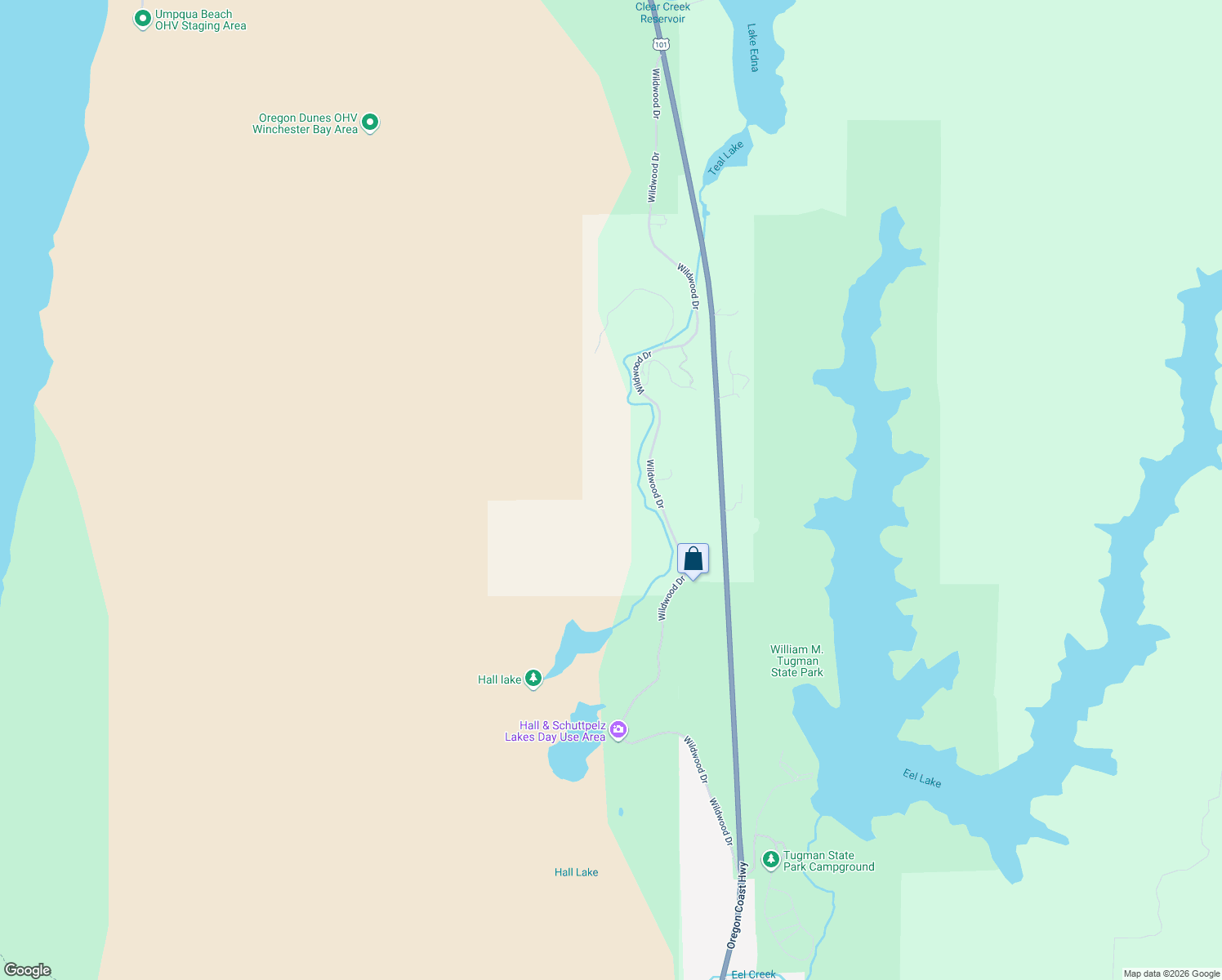 map of restaurants, bars, coffee shops, grocery stores, and more near 12261 Wildwood Drive in North Bend