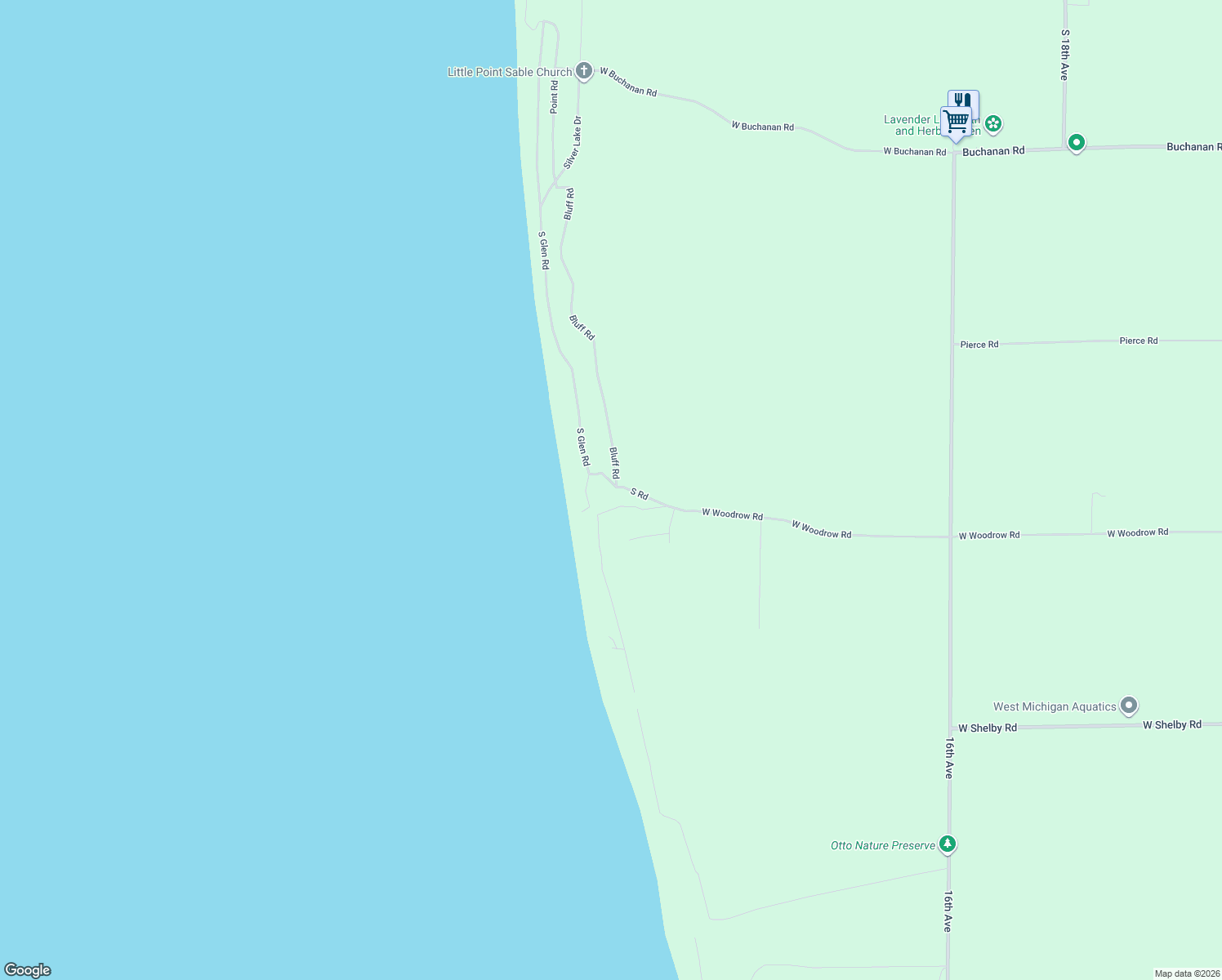 map of restaurants, bars, coffee shops, grocery stores, and more near 10466 West Woodrow Road in Shelby