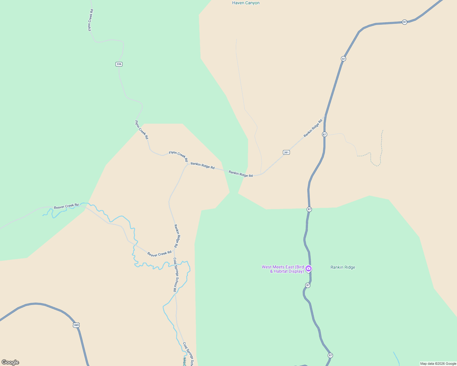 map of restaurants, bars, coffee shops, grocery stores, and more near 12785 Beaver Creek Road in Custer
