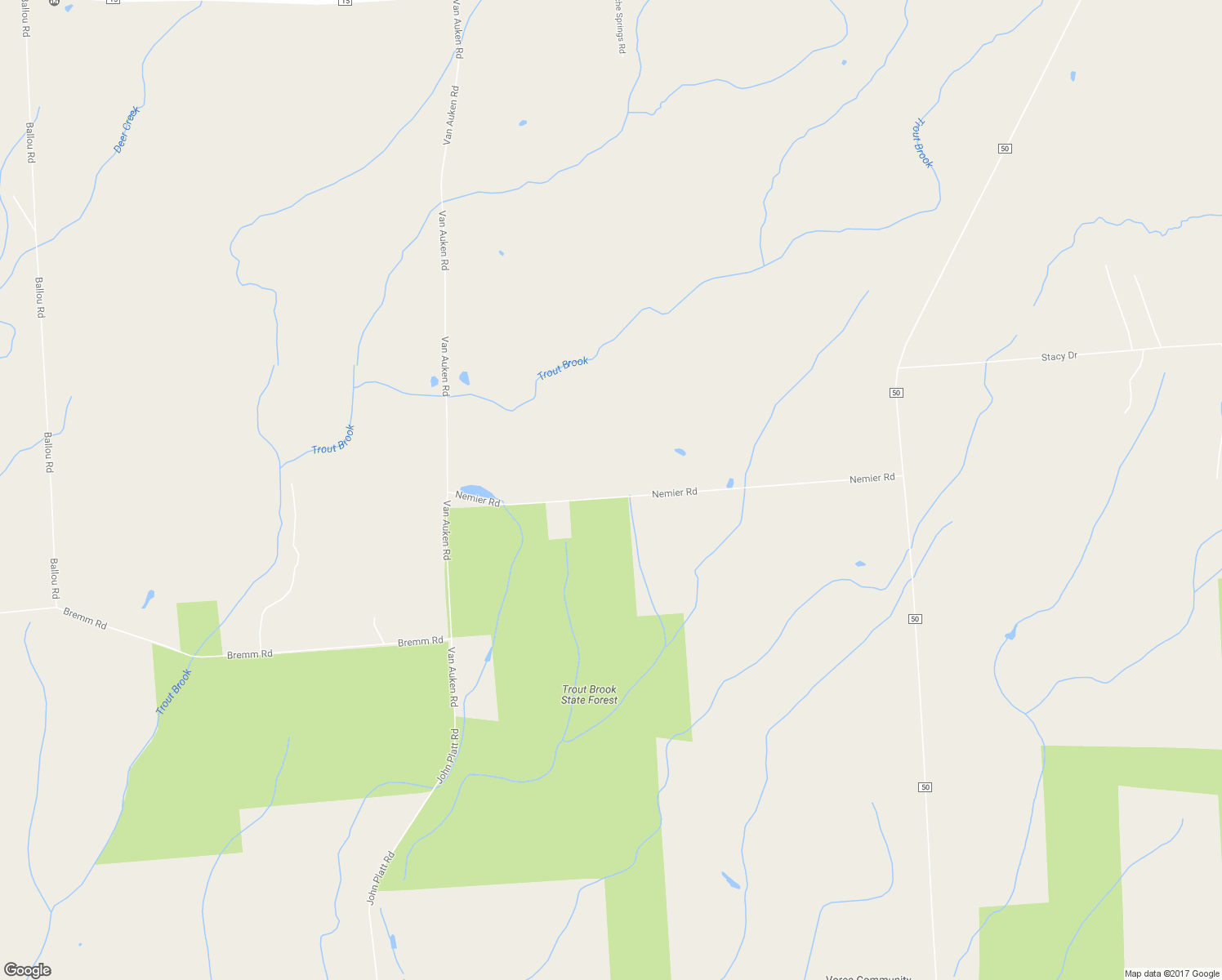 map of restaurants, bars, coffee shops, grocery stores, and more near 160 Nemier Road in Lacona