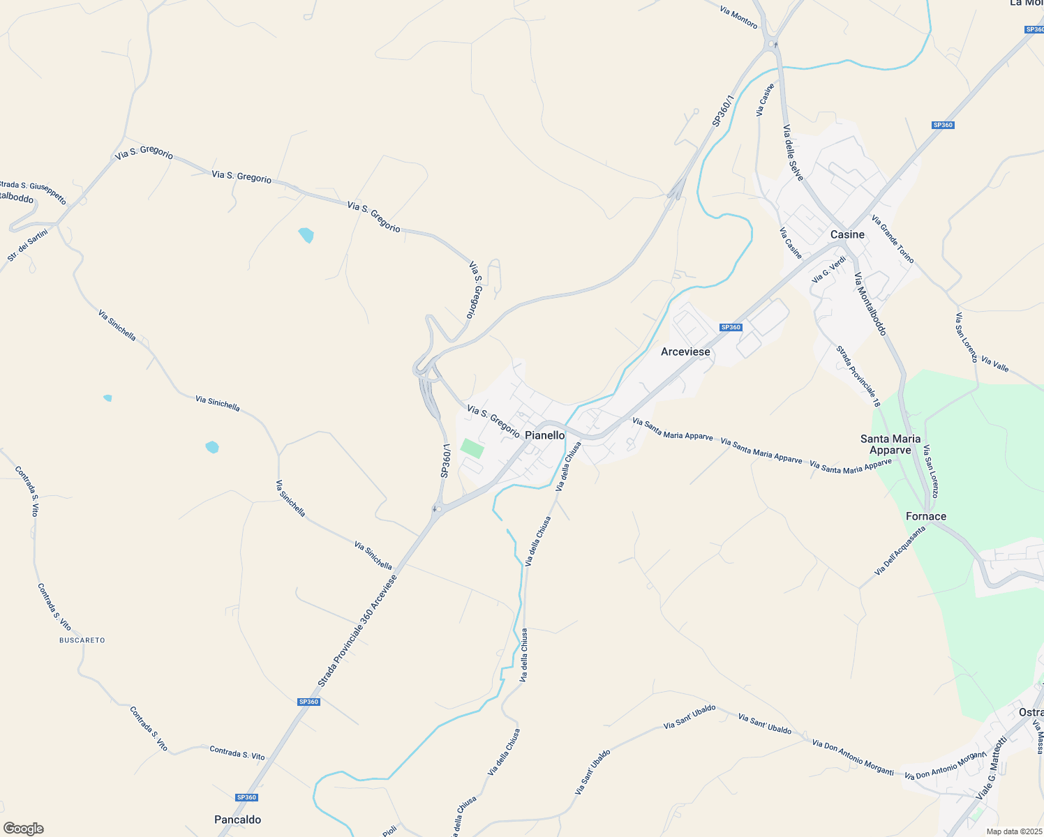 map of restaurants, bars, coffee shops, grocery stores, and more near 20 Via Pianello in Pianello