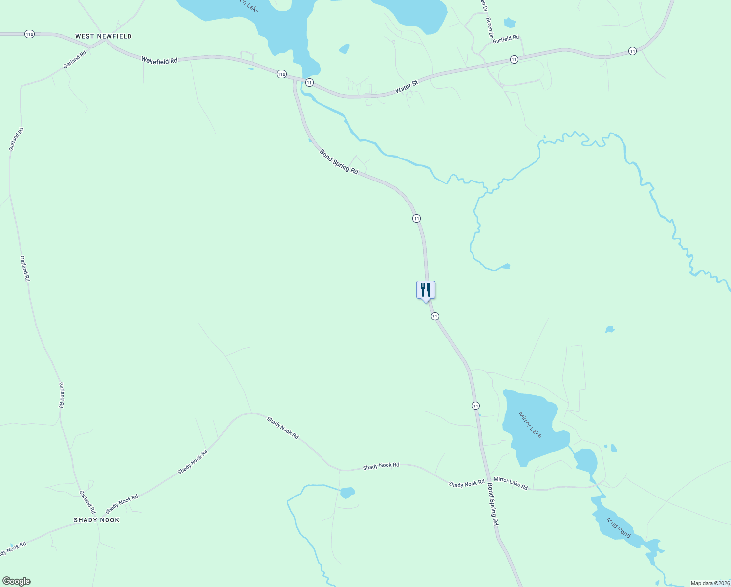 map of restaurants, bars, coffee shops, grocery stores, and more near in Newfield