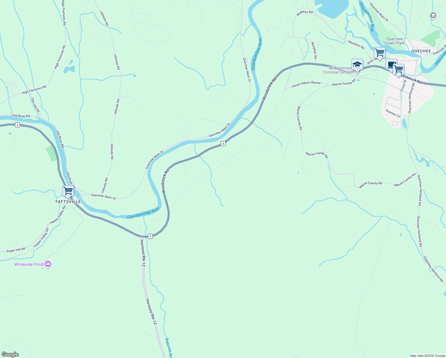 map of restaurants, bars, coffee shops, grocery stores, and more near 416 Wood Road in Hartford