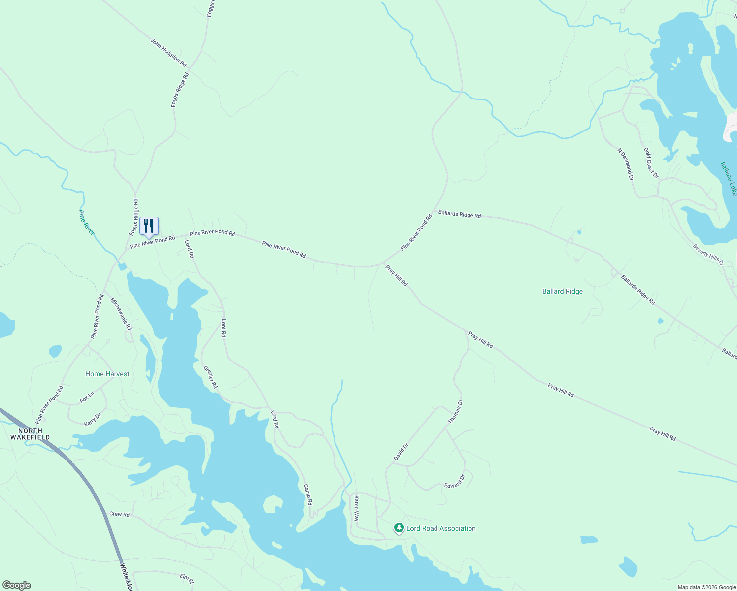 map of restaurants, bars, coffee shops, grocery stores, and more near 80 Hanson Road in Wakefield