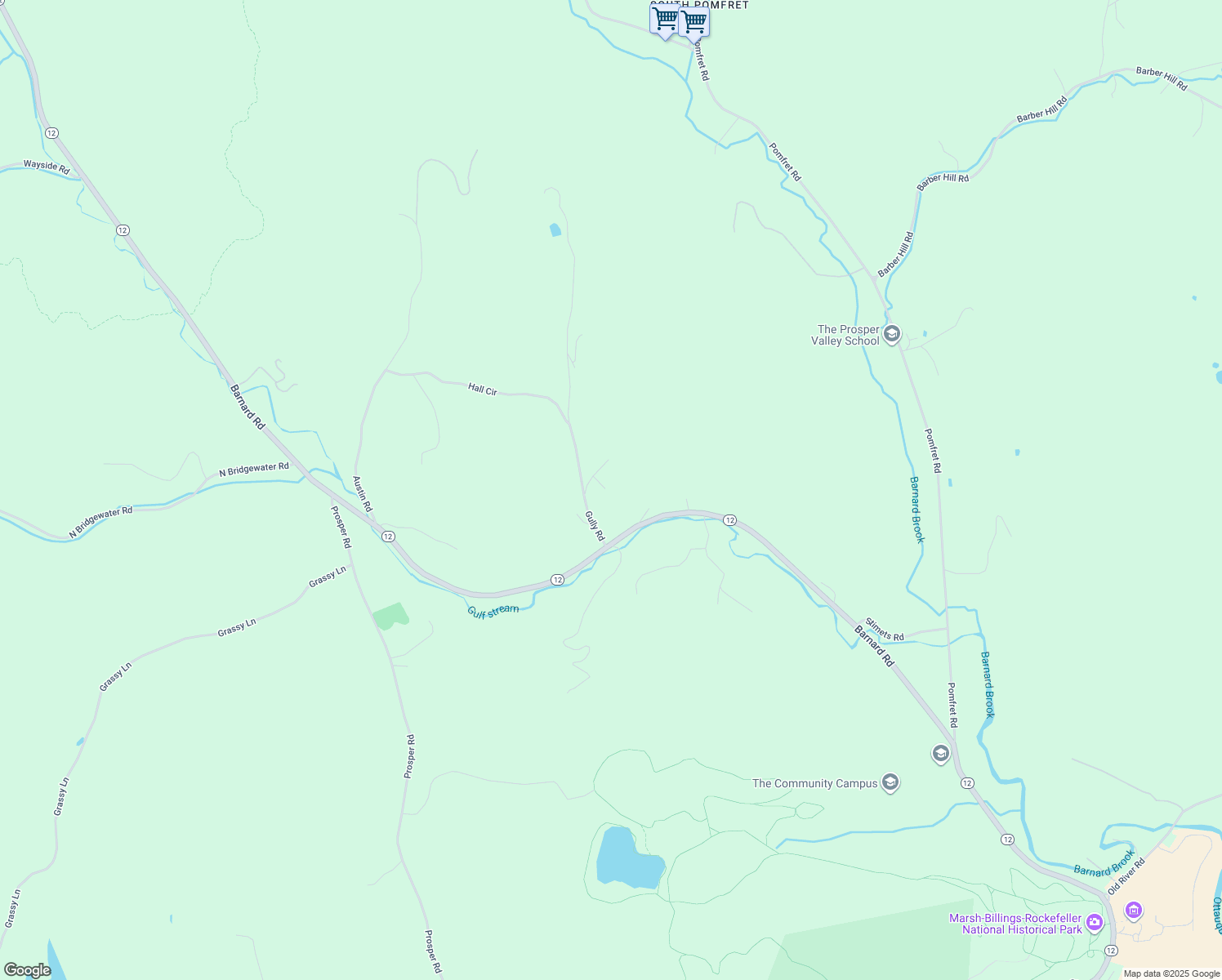 map of restaurants, bars, coffee shops, grocery stores, and more near 10405 Leonard Lane in Woodstock