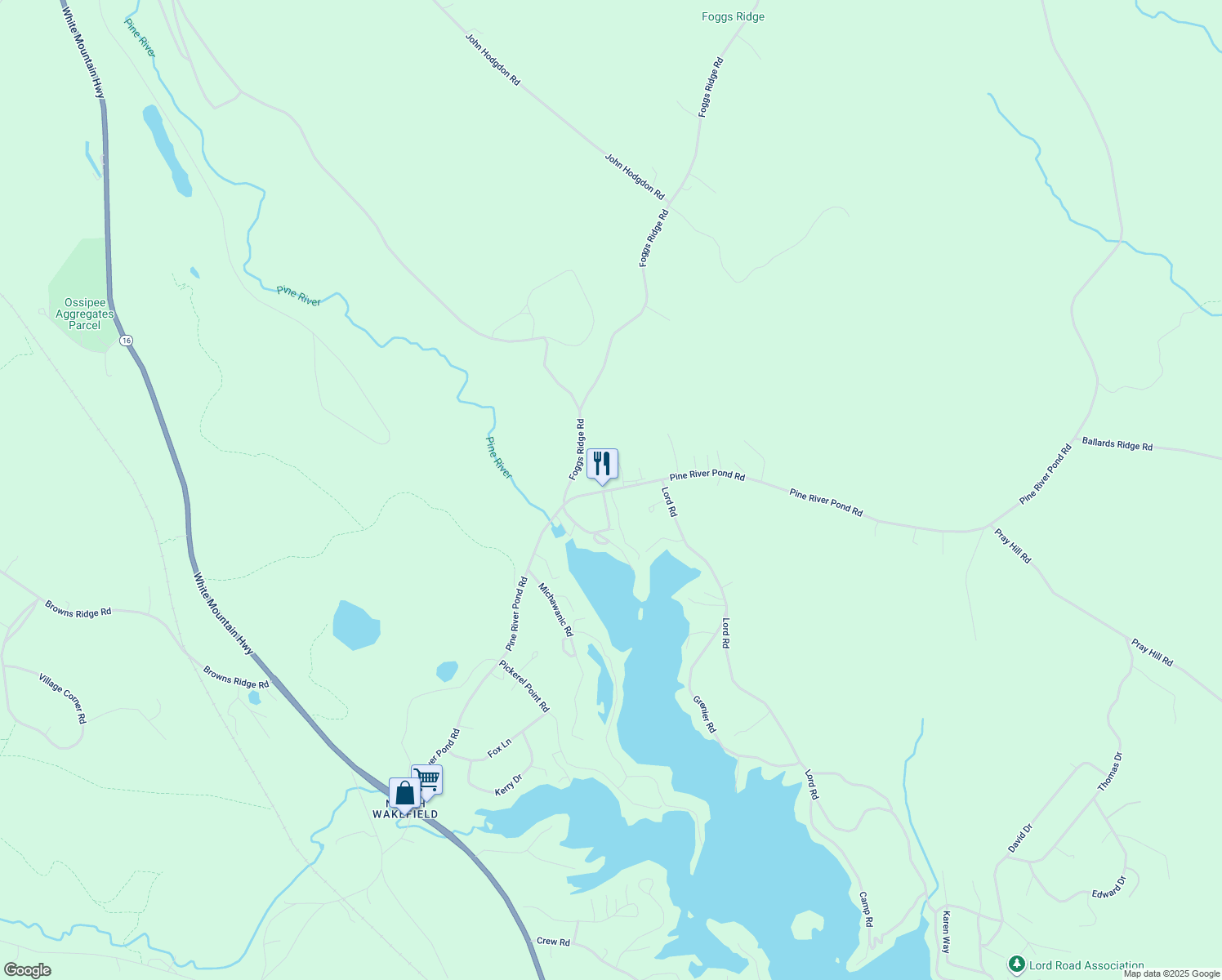 694 Pine River Pond Road, Wakefield NH Walk Score