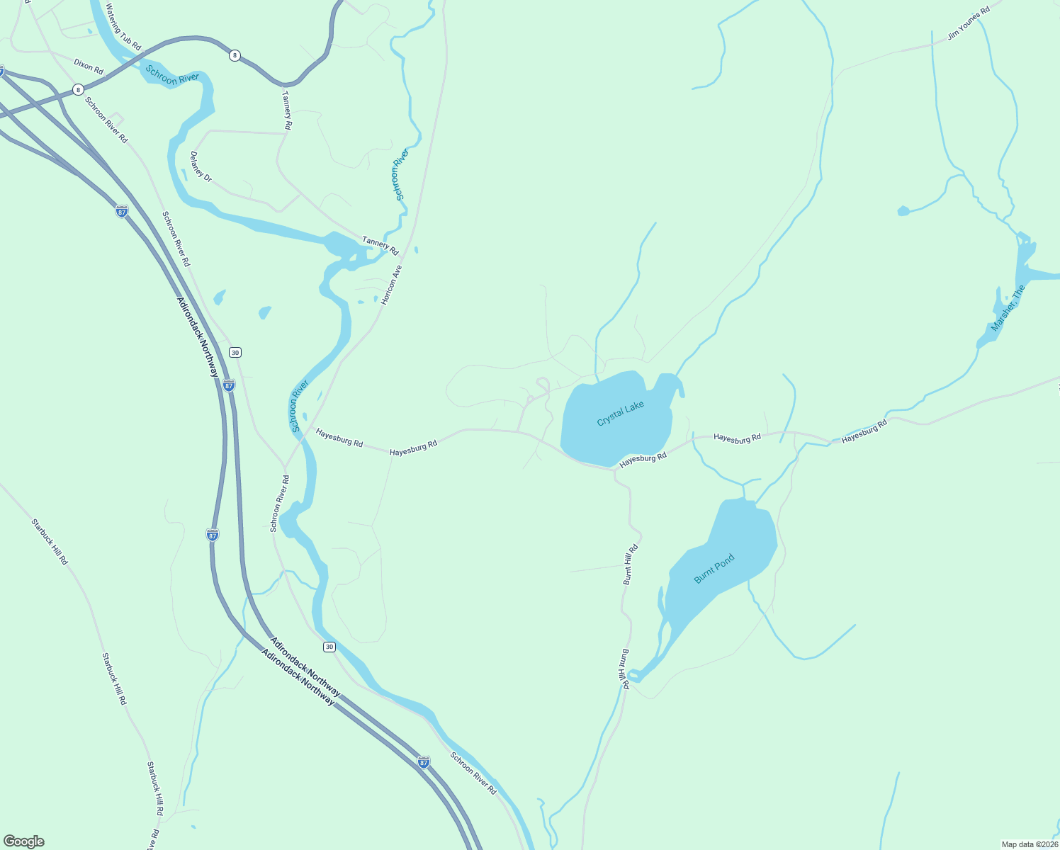 map of restaurants, bars, coffee shops, grocery stores, and more near 145 Hayesburg Road in Brant Lake