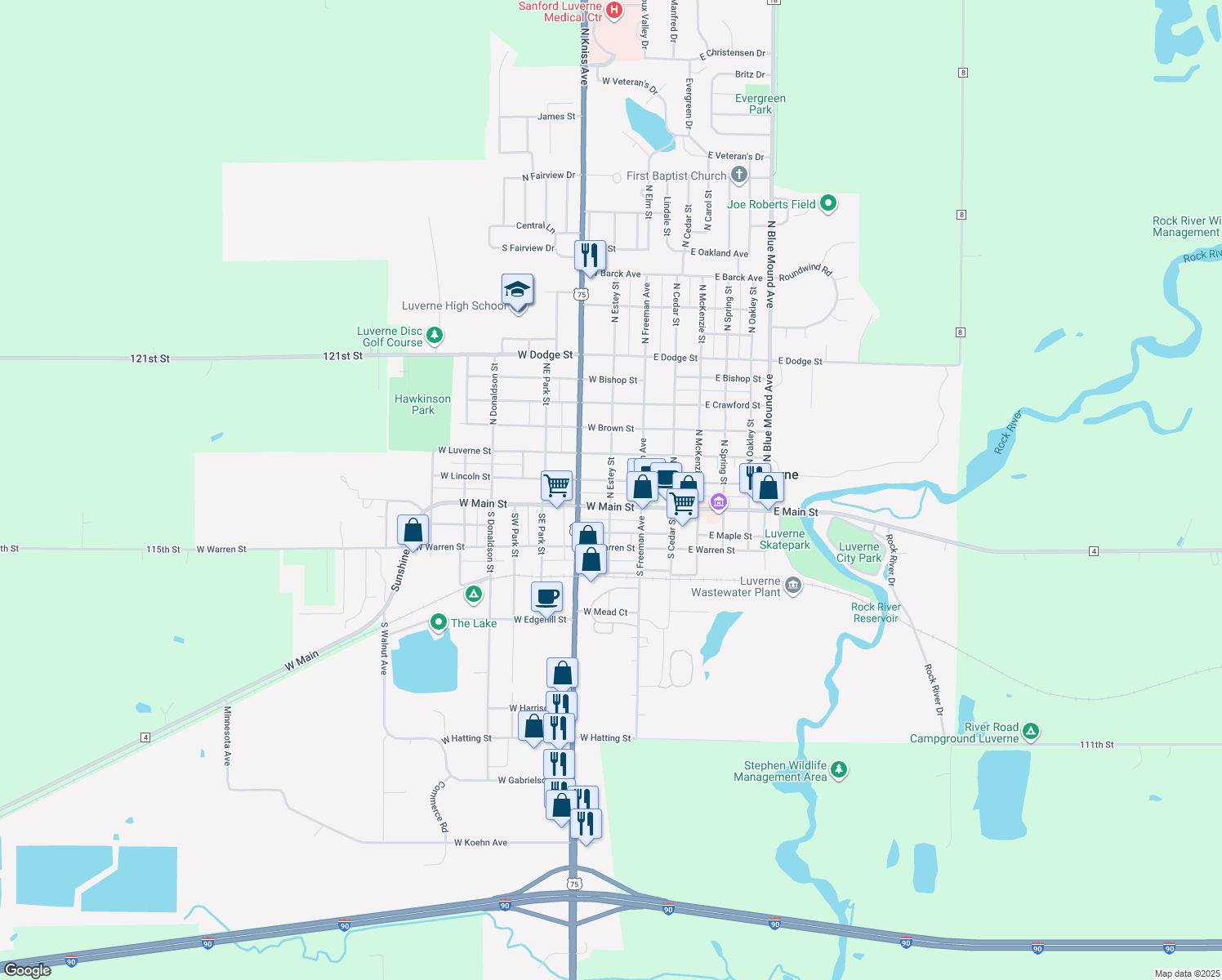 112 North Estey Street, Luverne MN Walk Score