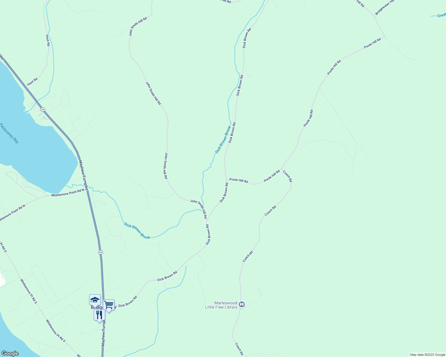 map of restaurants, bars, coffee shops, grocery stores, and more near 737 Dick Brown Road in Bristol
