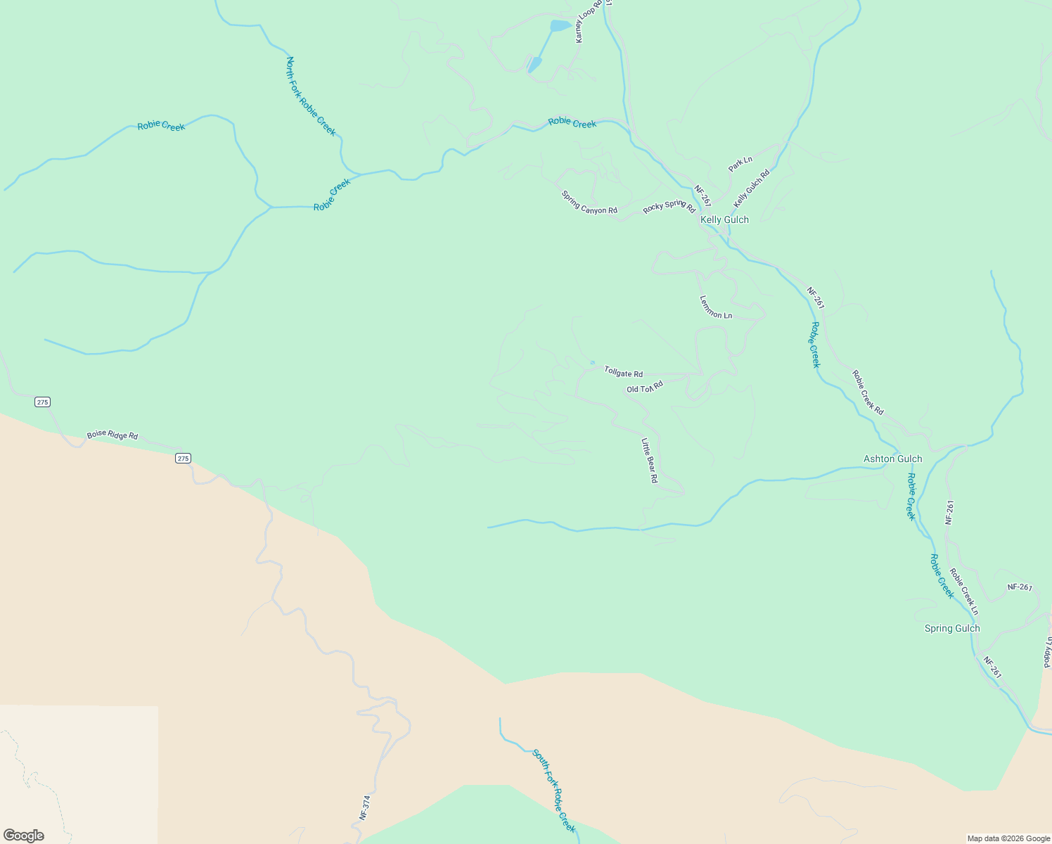 map of restaurants, bars, coffee shops, grocery stores, and more near 270 Tollgate Road in Boise