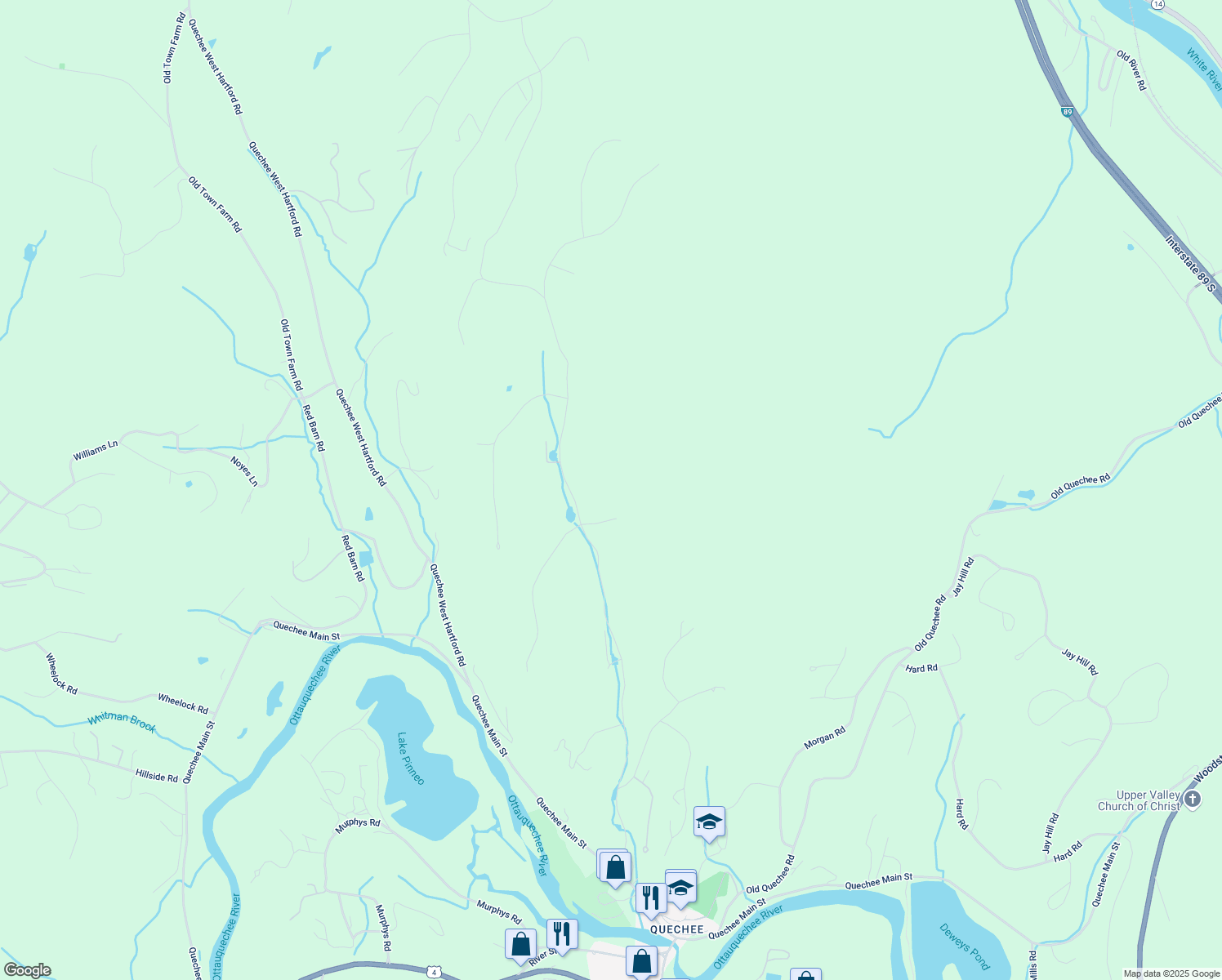 map of restaurants, bars, coffee shops, grocery stores, and more near 76 Bayley Way in Hartford