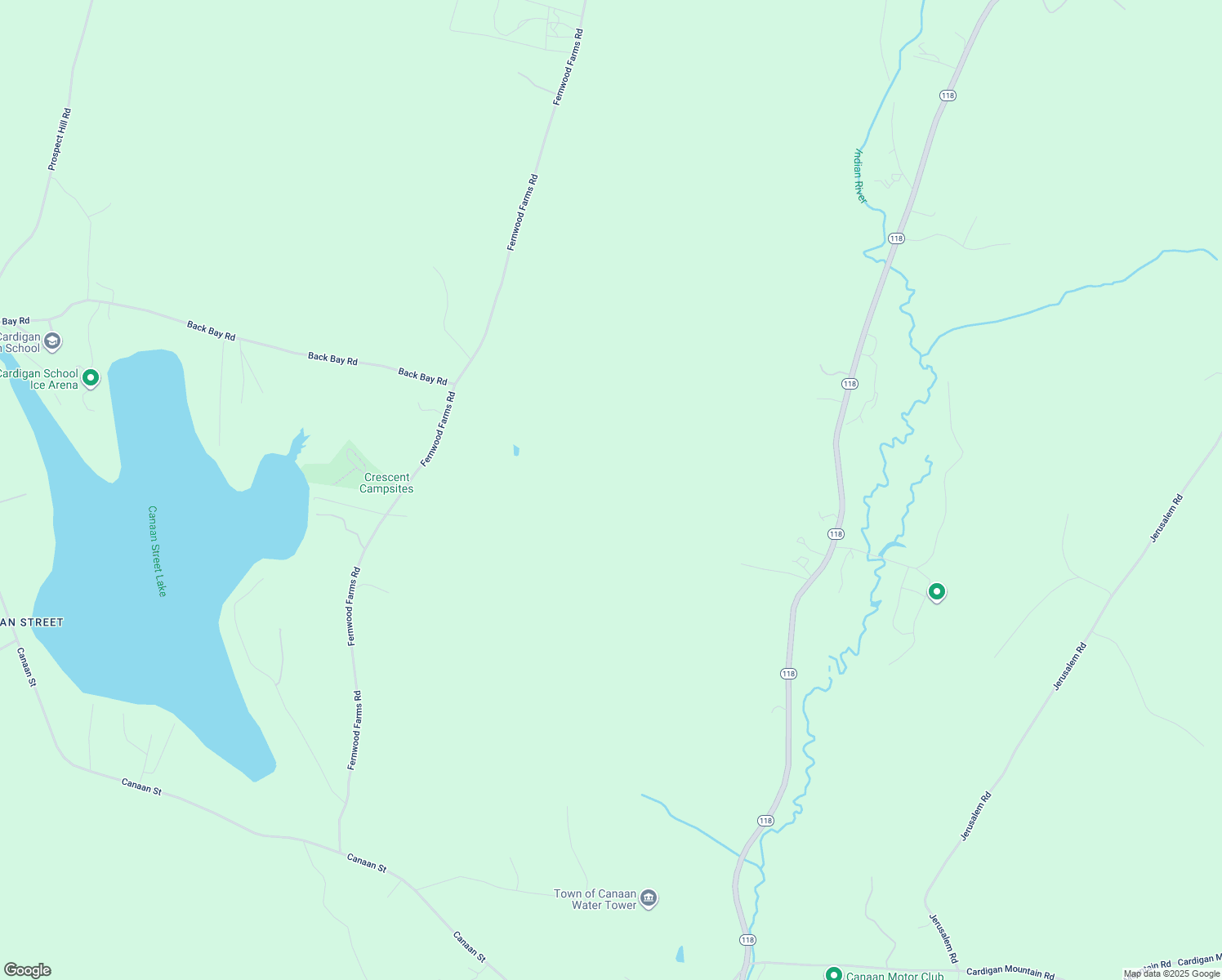 map of restaurants, bars, coffee shops, grocery stores, and more near 450 Fernwood Farms Road in Canaan